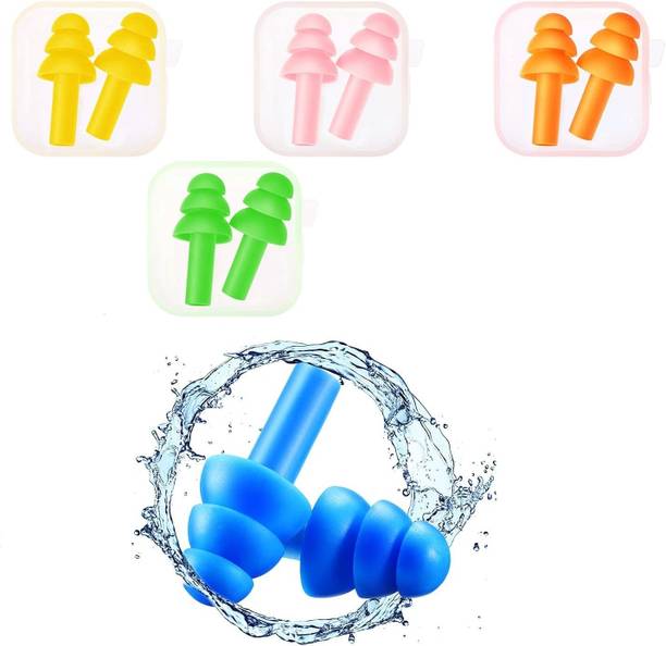 SAIM Noise Reduction for Sleping/Medittion/Swiing Adult Child/Reusable - 5 Pairs Ear Plug