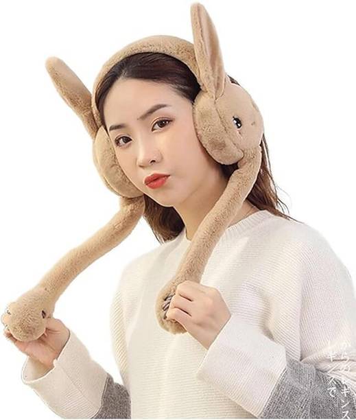 CATALOON Cute jumping rabbit ear muffs for women girls ( 7 years&above) Moving Ear Muff