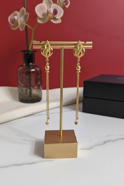 New FANCY plated Gold Earring Set
