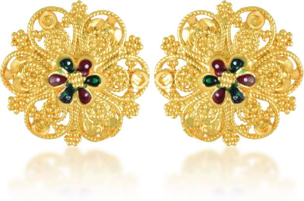 IGA COLLECTION Jhumki Stylish Fancy Party Tops Earring For Women &amp; Girls Brass, Alloy, Metal Stud Earring
