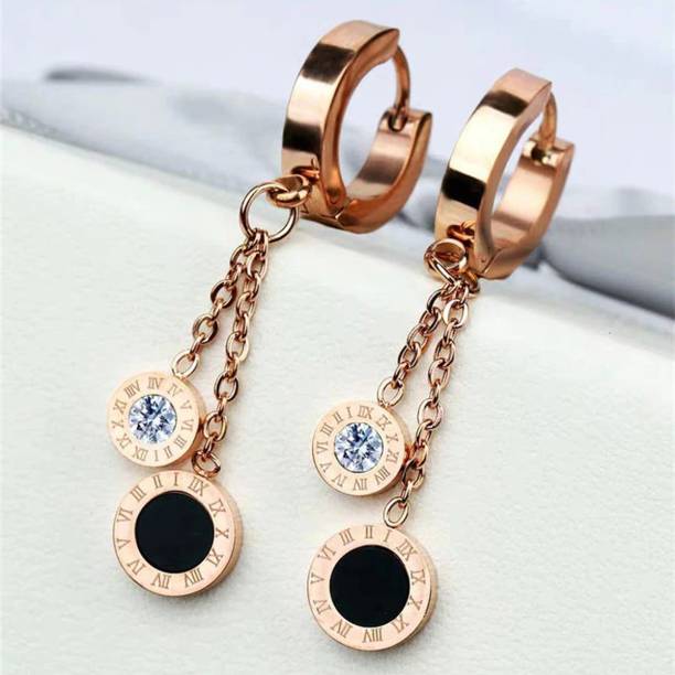 Jewels Galaxy Anti-Tarnish Earring For Women & Girls Cubic Zirconia Metal Drops & Danglers