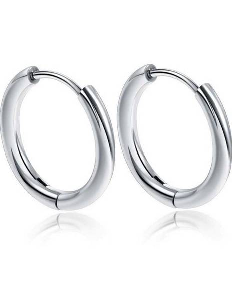 Mens Jewellery Valentine Multi Silver Bali Stud Hoop earrings for men/ Ear rings Combo For Men / Gents / Boys / unisex Non-Piercing Ear mens jewellery Salman khan style Earrings Cubic Zirconia Copper,
