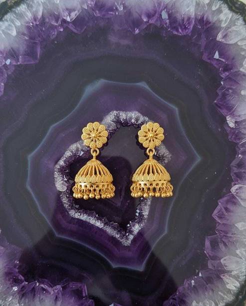 Chain earrings for women & girls Andalusite Metal Jhumki Earring