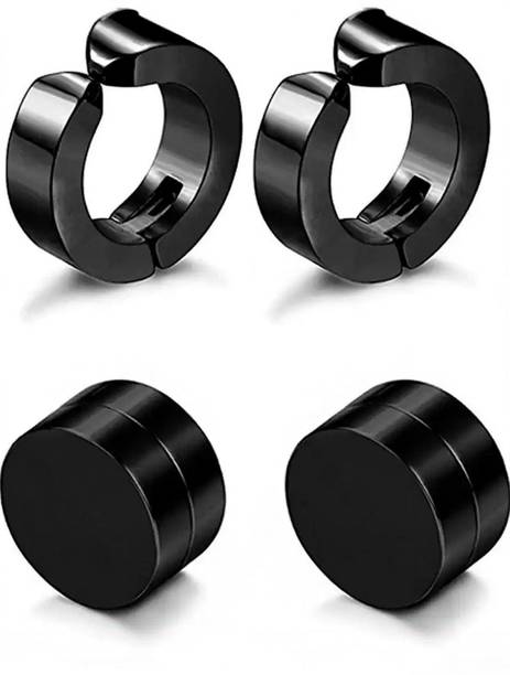 XWPZK Mens & Women magnetic earring Stainless Steel Earring Set, Magnetic Earring, Stud Earring