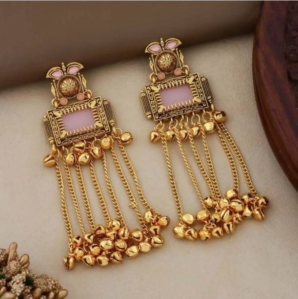 KASHMIRI EARIRNG Crystal Alloy Drops & Danglers