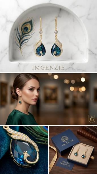 ERZ-56 Swarovski Crystal, Cubic Zirconia Alloy Drops & Danglers