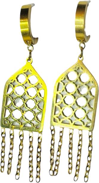 geometric glamour earring Alloy Drops & Danglers