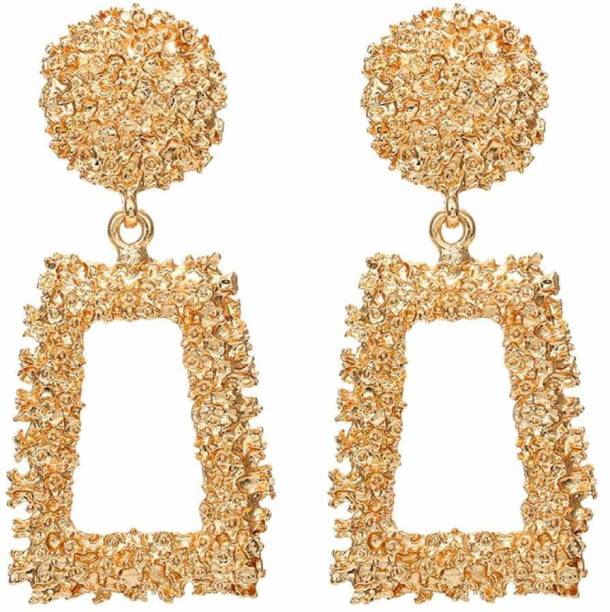 SUMANYA Square Rectangle earring glitter for girls stylish tops women jewellery Alloy Earring Set