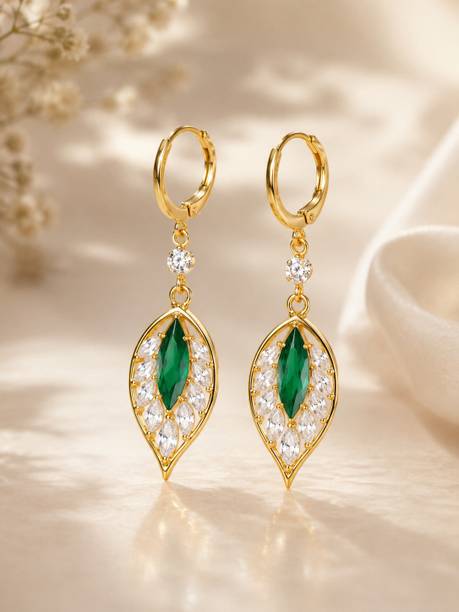 Leaf-Inspired Tassel Earing Alloy Tassel Earring