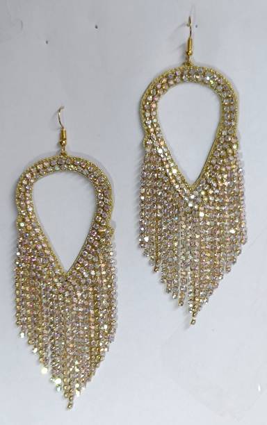 Futurefashion (GOLD)LONG Alloy Tassel Earring, Drops & Danglers