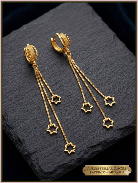 18K Gold Earrings "Triple Matariki" | FRENELLE Jewellery Brass Hoop Earring