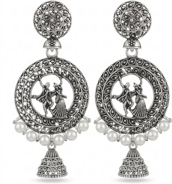 DIGITAL FASHIONS Traditional Earrings For women & girls Silver Jhumki Earring