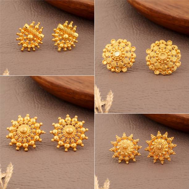 Trending Earrings Combo Set for Women Brass Hoop Earring