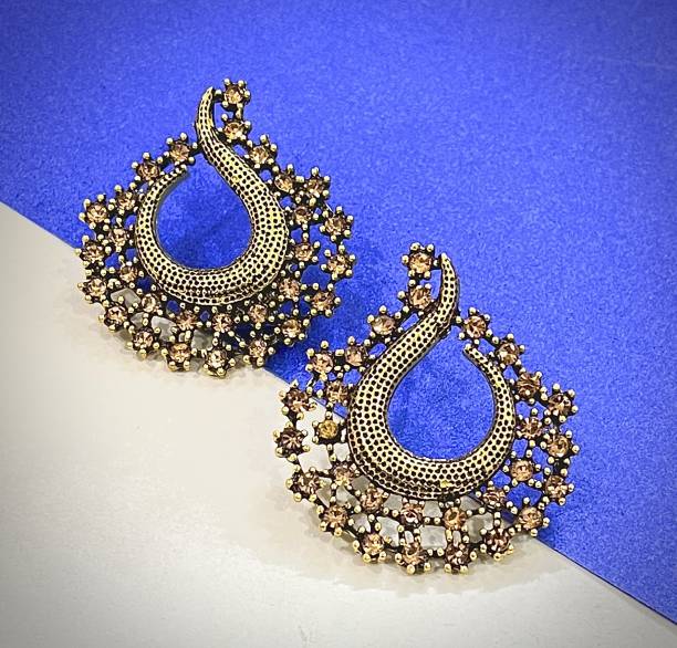 JEWERICHE IMITATION Wester Party Wear Sunshine Tops Earrings For Girls &amp; Women Alloy Stud Earring