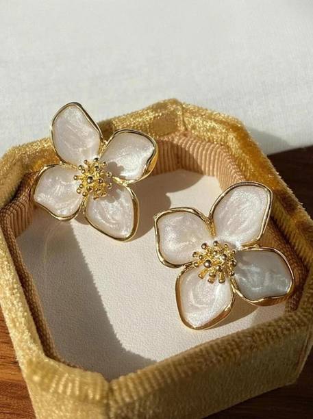 Flower Earrings Floral Earrings Korean Earrings For Women Girls Western Earring Alloy Stud Earring