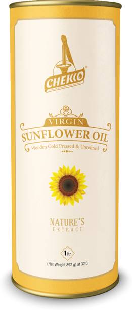 chekko Cold Pressed Virgin Sunflower Oil Sunflower Oil Tin