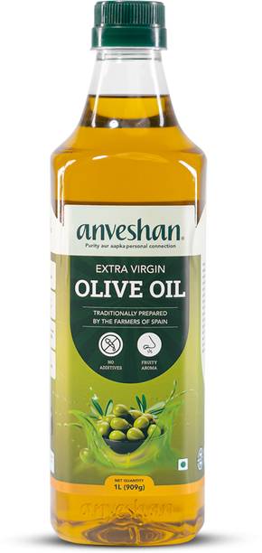 Anveshan Extra Virgin Wood Cold Pressed Rich In Vitamin E&K Olive Oil
