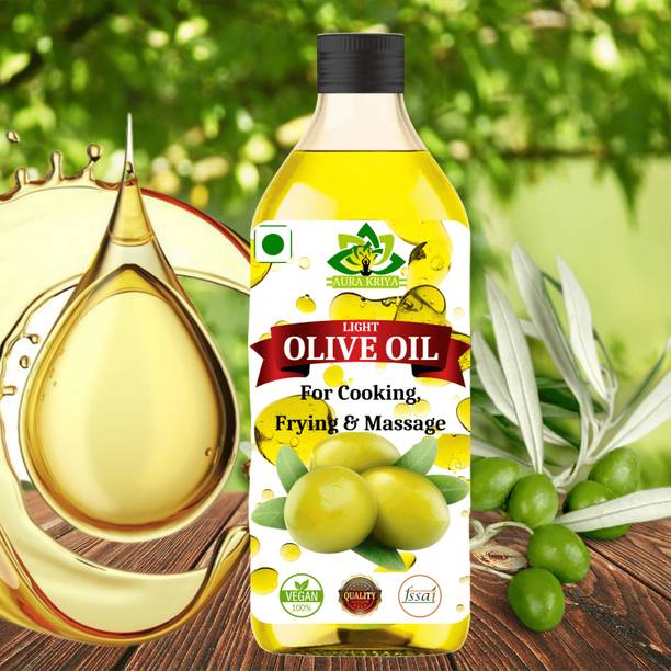 Aura Kriya Pure Olive Oil for Daily Food Cooking | Olive Oil | Edible Oil | Cooking Oil Olive Oil PET Bottle