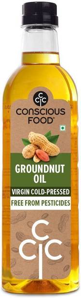 Conscious Food Cold Pressed - Mungfali tel Groundnut Oil PET Bottle