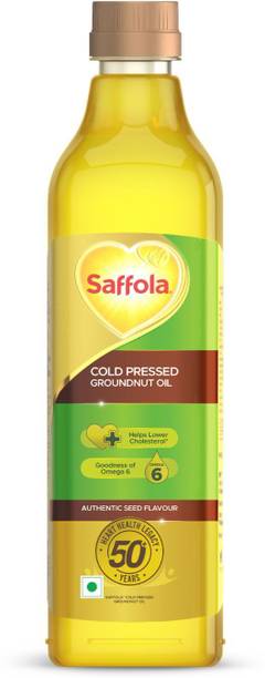 Saffola Cold Pressed Groundnut Oil | Helps Lower Cholesterol | Goodness of Omega 6 Groundnut Oil PET Bottle