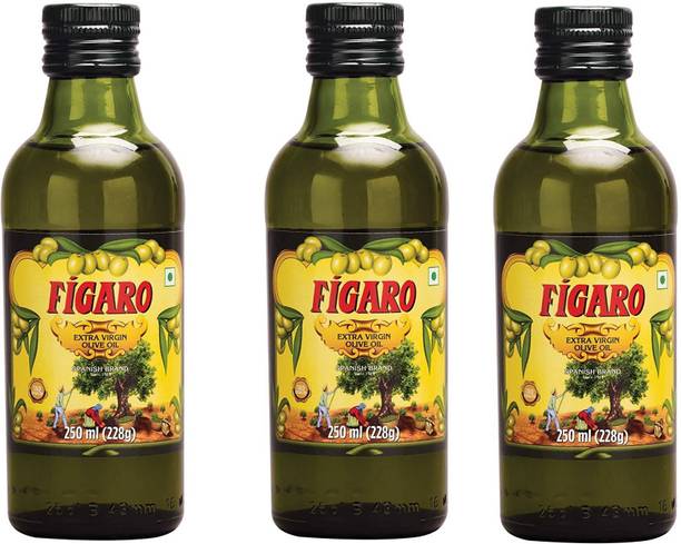 FIGARO Extra Virgin Olive Oil Plastic Bottle (250 ml) 3PCS Olive Oil Plastic Bottle