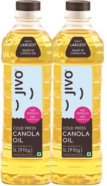 JIVO Cold Pressed Canola Oil 1+1 Ltr Canola Oil PET Bottle