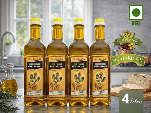 Farm Pure Gold Cold Pressed Mustard Oil Plastic Bottle