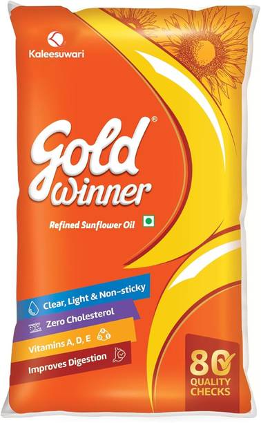 Gold Winner Refined Sunflower Oil Sunflower Oil Pouch