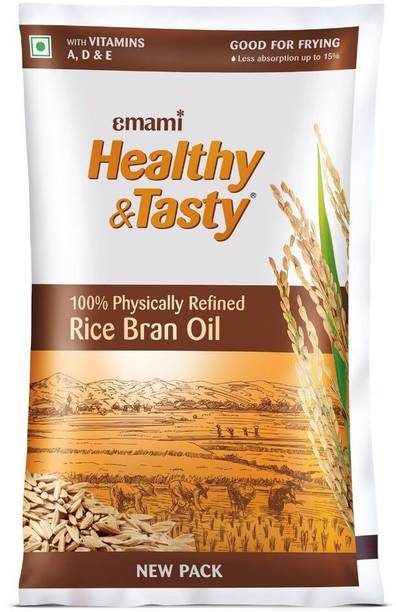 EMAMI Healthy & Tasty Ultra Lite Refined Rice Bran Oil Pouch