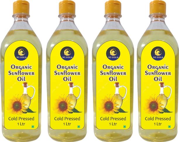 NS Gold 100% Pure and Cold Pressed Sunflower Oii with Natural Flavours and Aroma Sunflower Oil Plastic Bottle