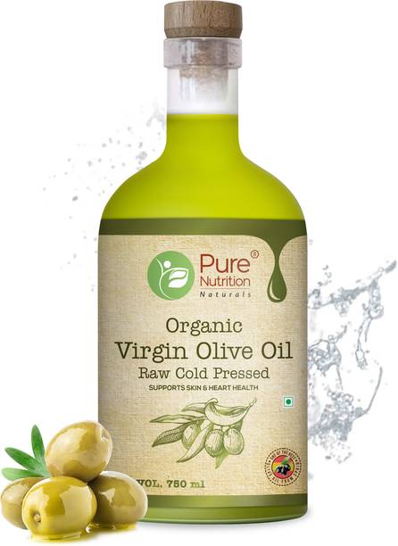 प्योर न्यूट्रीशन एक्स्ट्रा वर्जिन ऑलिव ऑयल, रॉ कोल्ड प्रेस्ड, एडिबल प्रीमियम 500ML