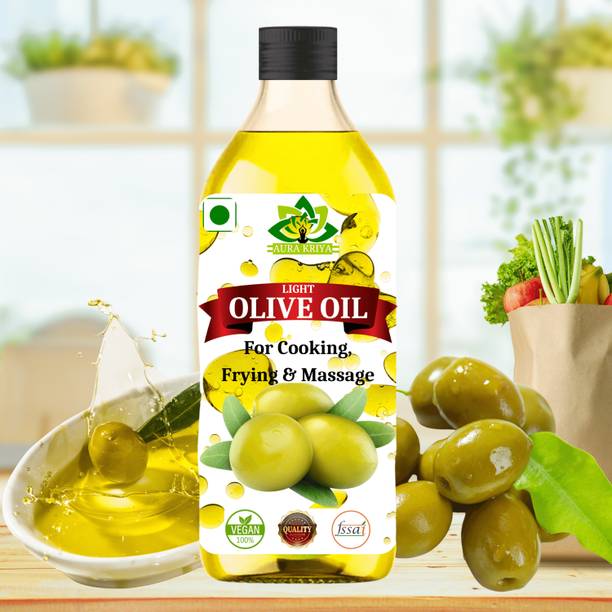 Aura Kriya Olive Oil | A Taste of Tradition | Pure Olive Oil | Edible Oil | Cooking Oil Olive Oil PET Bottle