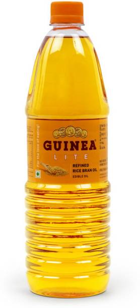 Guinea lite Refined Pure Rice Bran I Edible I Cooking I Eating I Cold Pressed I Brown Rice Bran Oil PET Bottle
