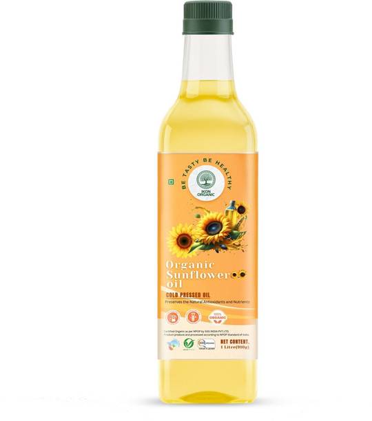 IKON Organic Cold Pressed Sunflower Oil 1 Litre Sunflower Oil Plastic Bottle