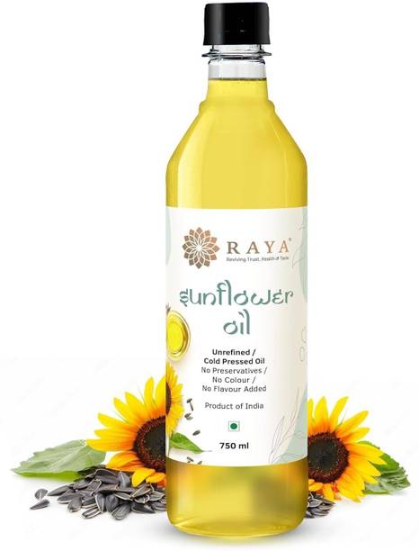 RAYA Cold Pressed Sunflower Oil (750ml) – Natural, Unrefined & Virgin Sunflower Oil