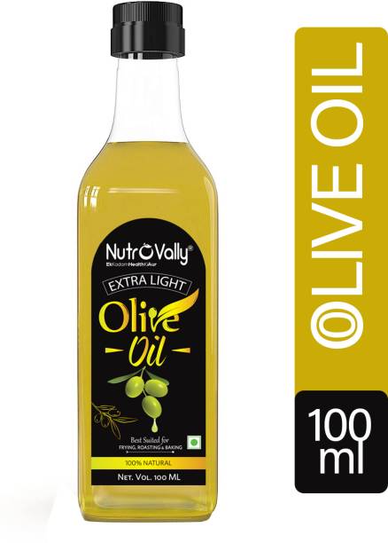 NutroVally Olive Oil for Cooking | Zero Cholesterol & NO Trans Fat | 100% Natural & Vegan Olive Oil Plastic Bottle