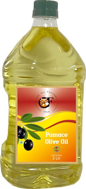The Oil Factory Pomace Olive Oil, Ideal for All Indian Cooking, (Imported from Spain ) - 2 LTR Olive Oil PET Bottle