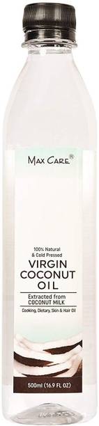 मैक्सकेयर MAXCAREवर्जिन कोकोनट ऑइल नारियल का तेल प्लास्टिक बॉटल