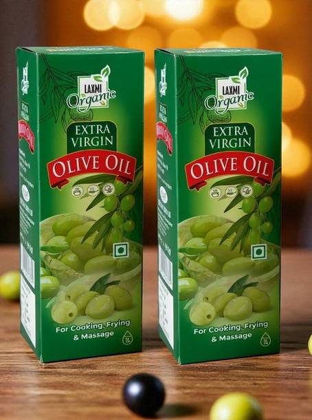 LAXMI ORGANIC extra virgin olive oil for cooking Olive Oil PET Bottle
