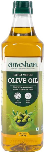 Anveshan Extra Virgin Olive Oil- 1L Olive Oil PET Bottle