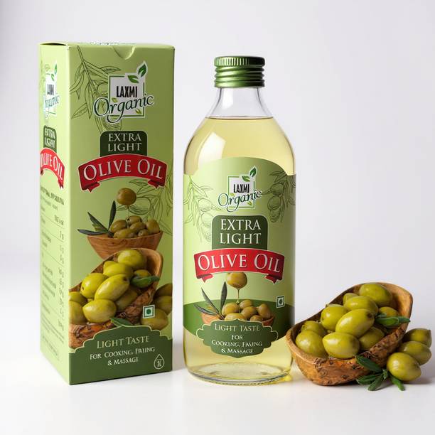 LAXMI ORGANIC extra light virgin olive oil for cooking Olive Oil