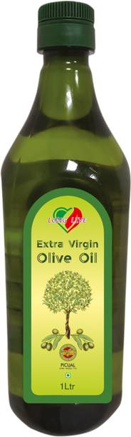 Long Live Extra Virgin Olive Oil First Cold Pressed (Imported from Italy) -1 Ltr Olive Oil Plastic Bottle