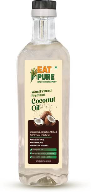 eat pure Wood Pressed Coconut Oil 100% Pure & Unrefin...