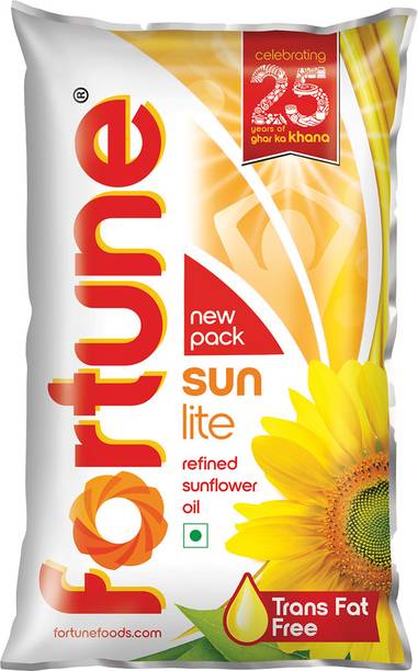 FORTUNE Sunlite Refined Sunflower Oil Pouch