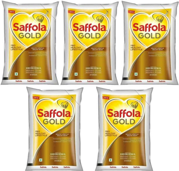 Saffola Gold Refined Cooking oil Blended Oil Pouch Blended Oil Pouch