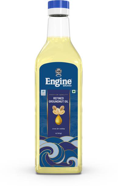 Engine Refined Peanut (Groundnut) Oil - 1 Liter Bottle Groundnut Oil