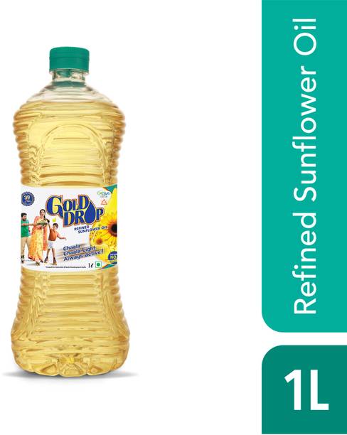 Gold Drop Refined Sunflower Oil PET Bottle