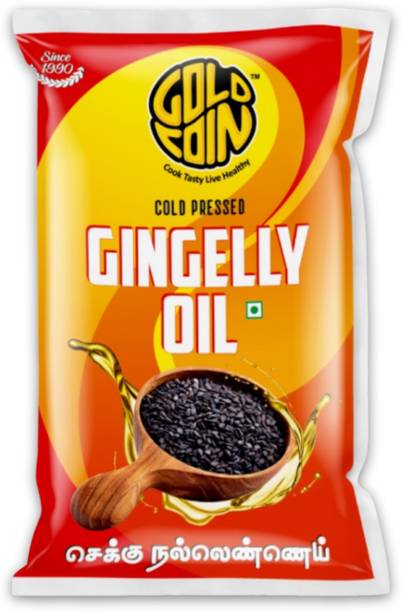 Gold Coin Cold Pressed Pure and Unrefined Black (Gingelly) Sesame Oil