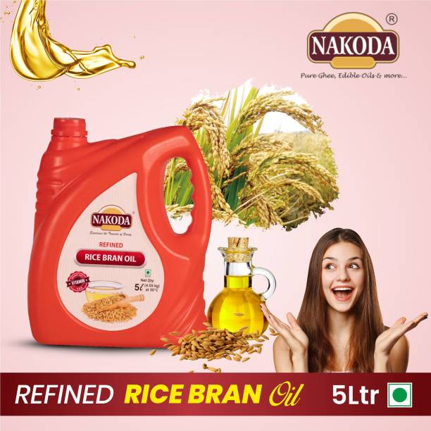 NAKODA Refined Rice Bran Oil Can