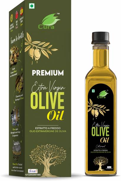 Cura OLIVE OIL EXTRA VIRGIN 200ML | For Cholesterol Wellness Olive Oil Plastic Bottle